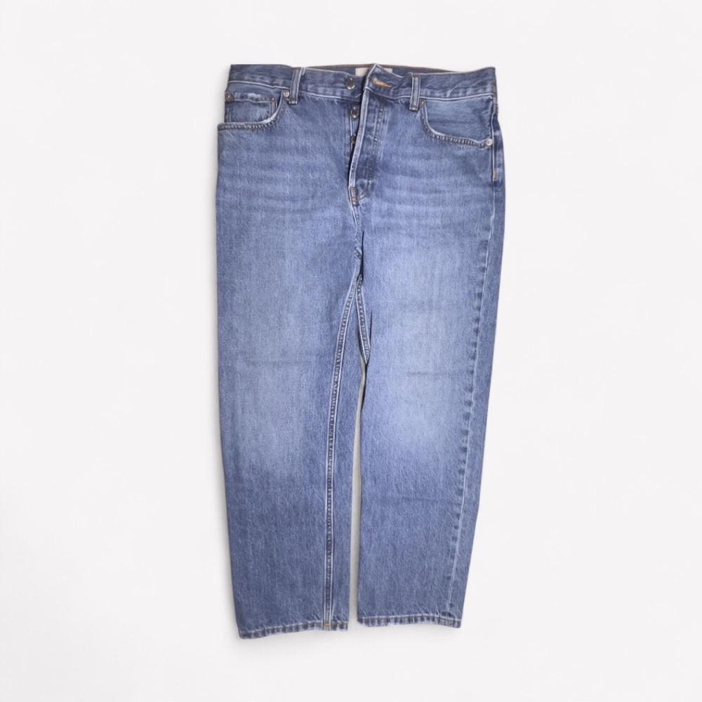 Everlane The Rigid Slouch Jean Blue Base - Size 28 - Picture 2 of 6